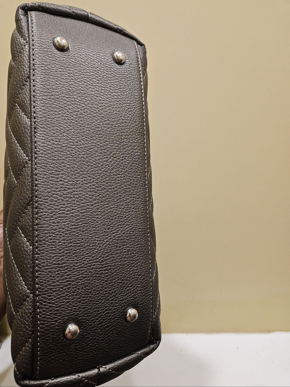 Charming Charlie Silver Tote with Chain Strap - Picture 6 of 9